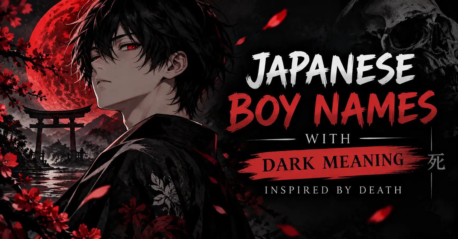 Japanese Boy Names with Dark Meanings